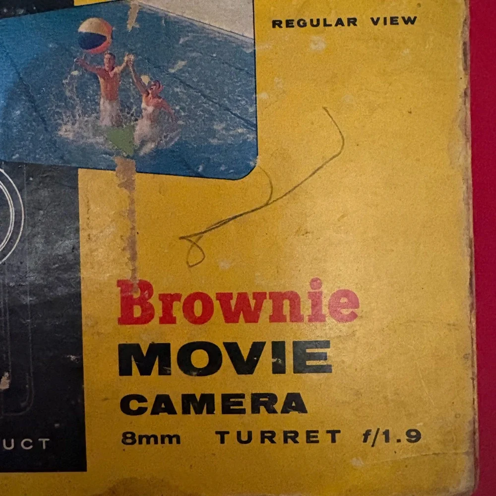 Kodak Brownie Movie Camera - Yellow and Black